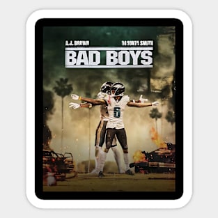 AJ Brown Devonta Smith Bad Boys Philadelphia Eagles Sticker